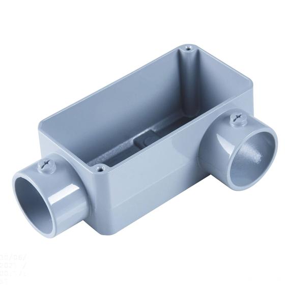 Imagem de Condulete fixo 1.1/2" tipo "LL" - com tampa / sem rosca / sem pintura