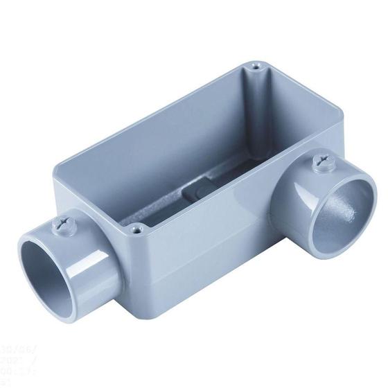 Imagem de Condulete Fixo 1.1/4" Tipo "ll" - Com Tampa / Sem Rosca / Sem Pintura Tramontina