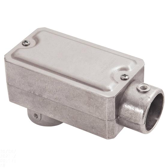 Imagem de Condulete fixo 1/2" tipo "LB" - com tampa / sem rosca / sem pintura