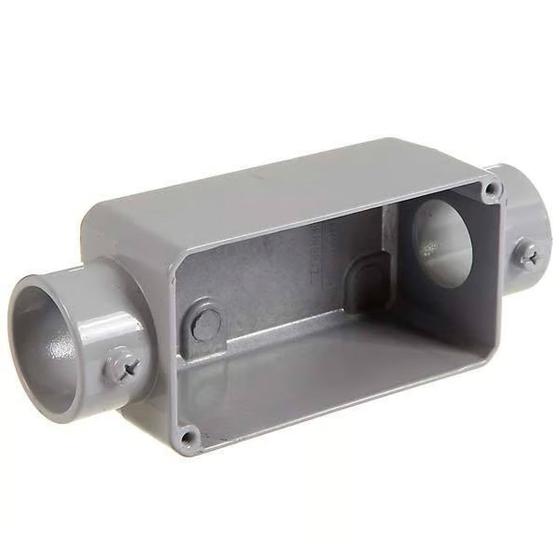 Imagem de Condulete Fixo 1" Tipo C Tramontina com Pintura Eletrostática sem Rosca e sem Tampa