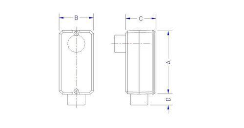 Imagem de Condulete Fixo Lb 1 1/2 Rosca S/ Pintura Tramontina 56103305