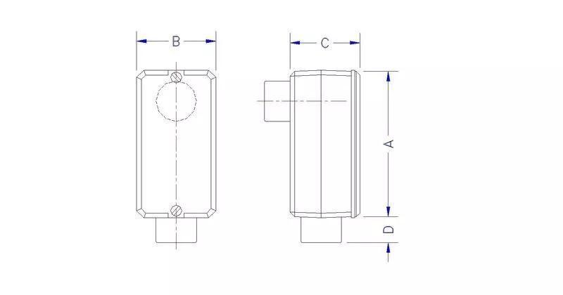 Imagem de Condulete Fixo Lb 1 Sem Rosca Pintado Tramontina 56103013