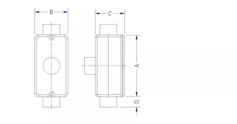 Imagem de Condulete Fixo Tb 1 1/2 Rosca Pintura Tramontina 56108005