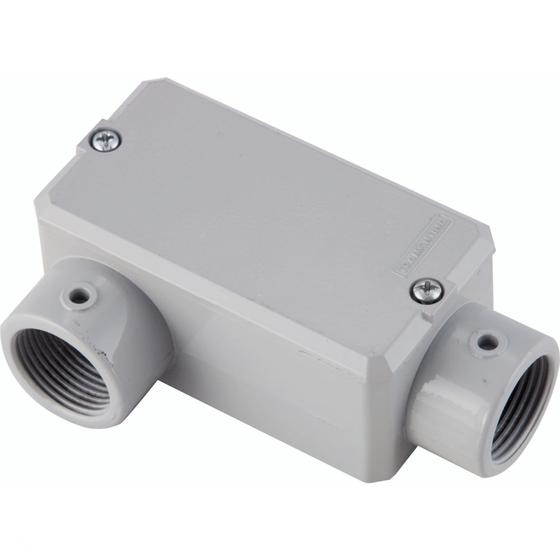 Imagem de Condulete fixo tipo "LR" Tramontina 1.1/2" - com tampa - sem rosca - com pintura