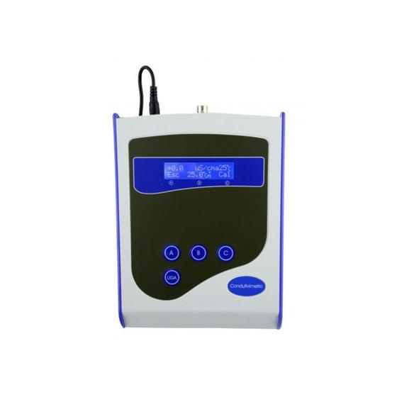 Imagem de Condutivímetro Digital Água Faixa 0 A 20Ms Ec Bancada Sensor Rs-232 Portátil Suporte Eletrodo