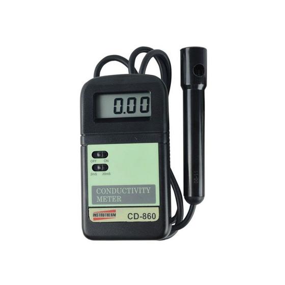 Imagem de Condutivímetro Digital Faixa 0 A 20Ms Medidor Ec Cd-860 Portátil Com Estojo
