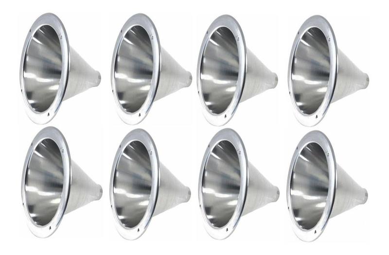 Cone Corneta Aluminio Driver Rosca 1 Polegada Polido 8 Unida Menor preço em Cone Corneta Aluminio Driver Rosca 1 Polegada Polido 8 Unida