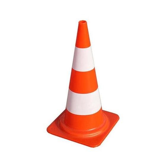 Imagem de Cone laranja e branco - 50cm - PLASTCOR