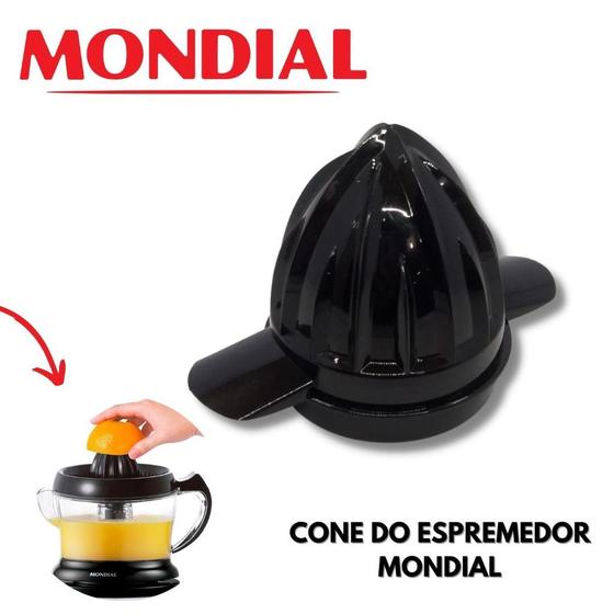 Imagem de Cone Para Espremedor de laranja Mondial Turbo Maior Preto