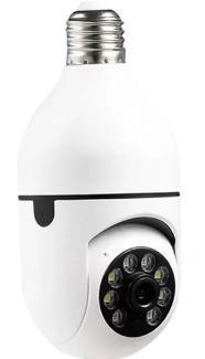 Imagem de Conectividade Total: Câmera de Segurança Wi-Fi IP Sem Fio 360 Encaixe Lâmpada com Aplicativo