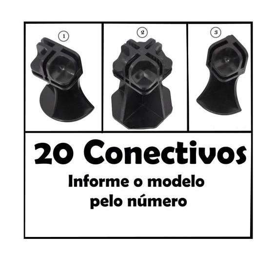 Imagem de Conectivo Pé 03 Modelos Balcão De Vidro E Aramado 20 Un