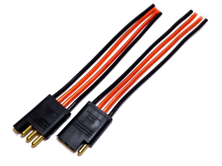 Imagem de Conector 4 Vias Com fio 2,5mm Chicote plug para caixa par home theater Emborrachado preto Reforçado macho e femea