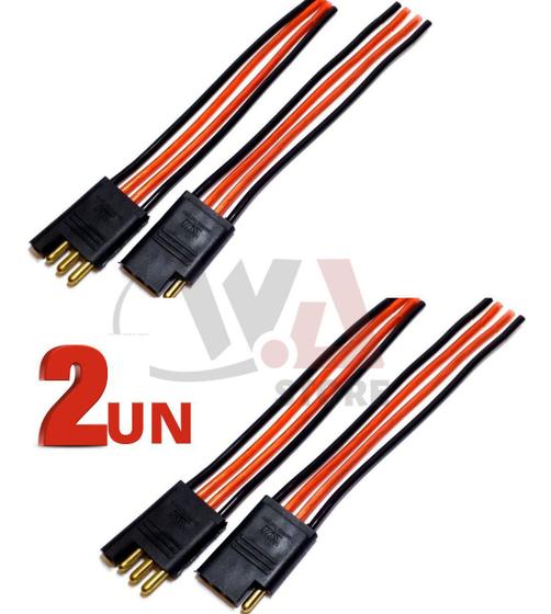Imagem de Conector 4 Vias Com Fio 4,00 Mm Chicote Plug Para Caixa