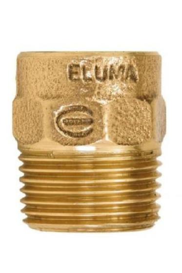 Imagem de Conector 604 bronze rosca macho bsp 66mm x 2 1/2" eluma