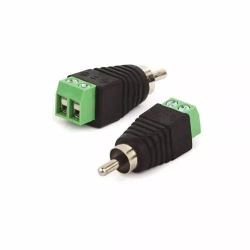 Imagem de Conector Adaptador Borne X Plug Rca Macho - Mix Acessórios