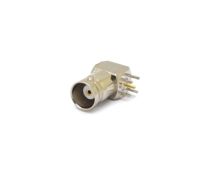 Imagem de Conector BNC 50 Ohms Fêmea Angular PCI Distância Centro Pinos 5,00mm - LF-30- Gav 24 - KLC