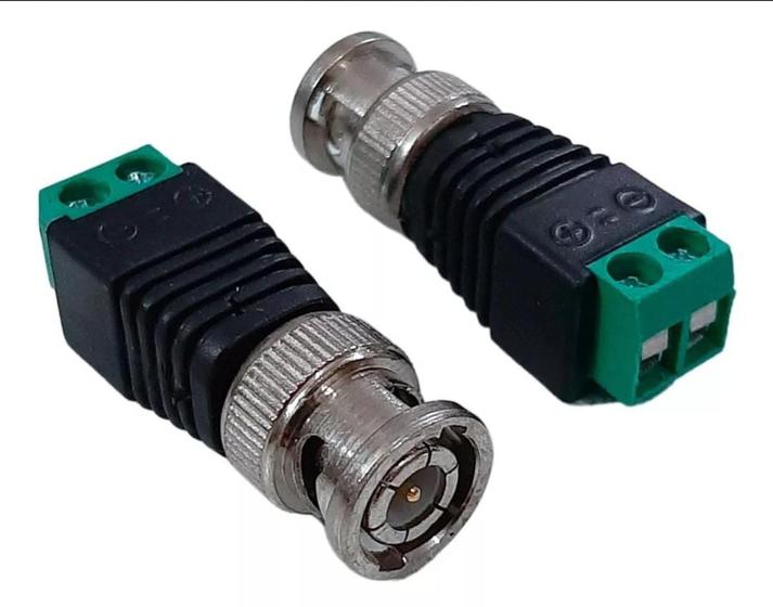 Imagem de Conector Bnc Macho Borne Parafuso P/ Camera De Cftv