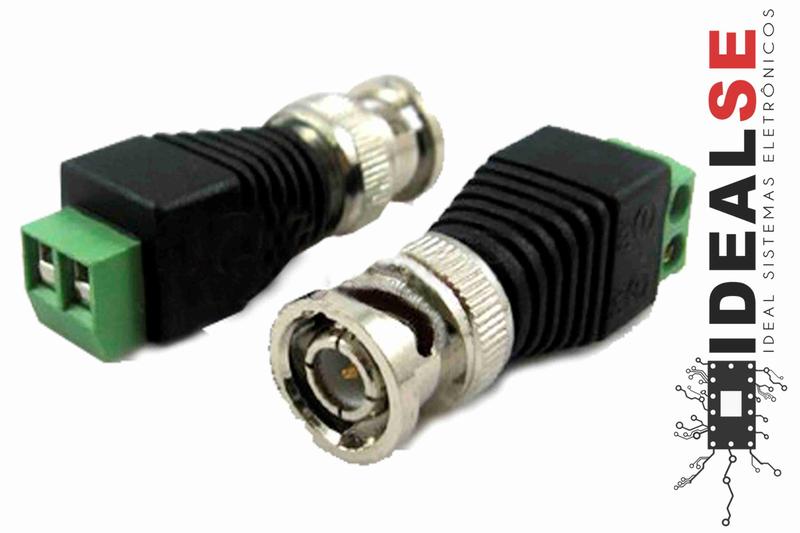 Imagem de Conector Bnc Macho C/ Borne Kit 5 Unidades