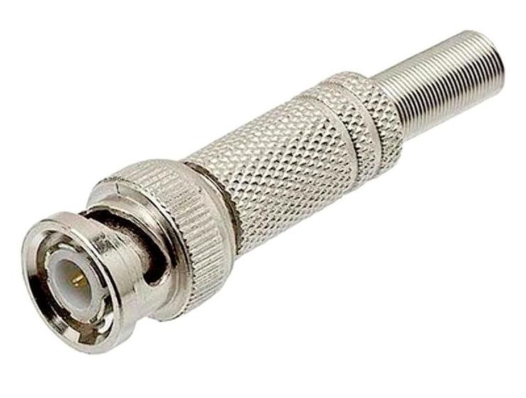 Imagem de Conector Bnc Macho Com Mola E Parafuso