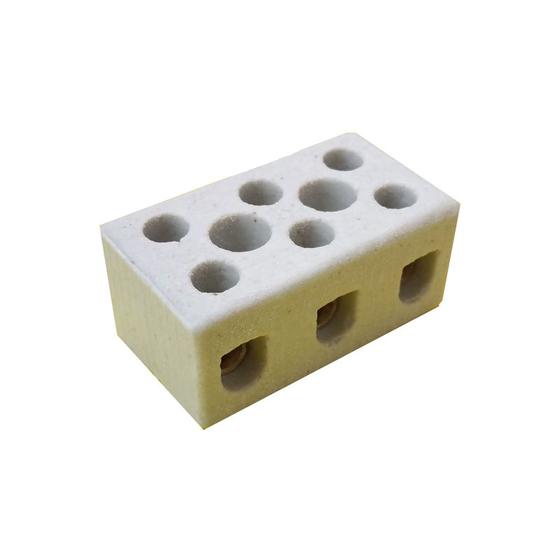 Conector Cerâmico Tripolar 10mm Menor preço em Conector Cerâmico Tripolar 10mm