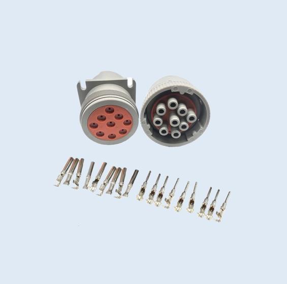 Conector Circular Deutsch 9 Vias Macho E Fêmea HD10 Conectores