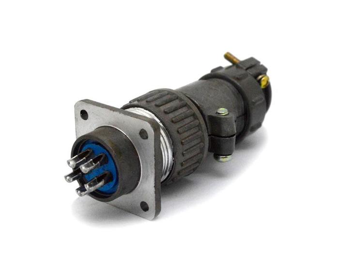 Imagem de Conector Circular Macho e Fêmea DS1110-08-05LYP 05 Vias - Connfly