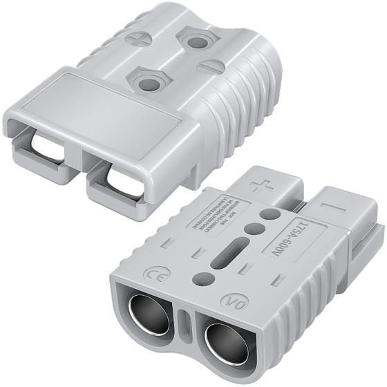 Imagem de Conector de Bateria 175A 12V com Conexão/Desconexão Rápida - Pacote com 2