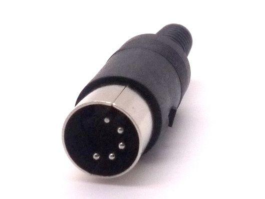 Imagem de Conector Din JL21320/5P 5 Pinos 180 com Rabicho  - Jiali
