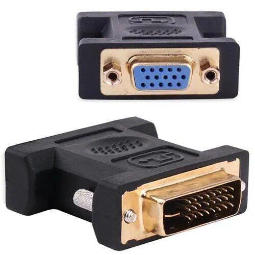 CONECTOR DVI(24+1) MACHO X VGA FEMEA Adaptador DVI Macho 24+1 X VGA Menor preço em CONECTOR DVI(24+1) MACHO X VGA FEMEA Adaptador DVI Macho 24+1 X VGA