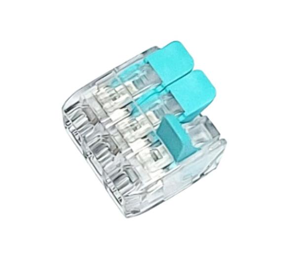 Imagem de Conector Eletrico 6mm Compacto Emenda 3 Fios Xmenda 10pcs