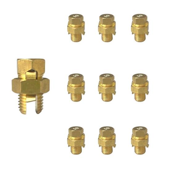 Imagem de Conector Elétrico Split Bolt 10Mm Com 10 Unidades