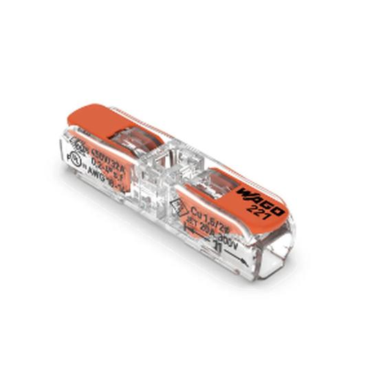Imagem de Conector Emenda 2P Line 0.2-4mm Transparente WAGO