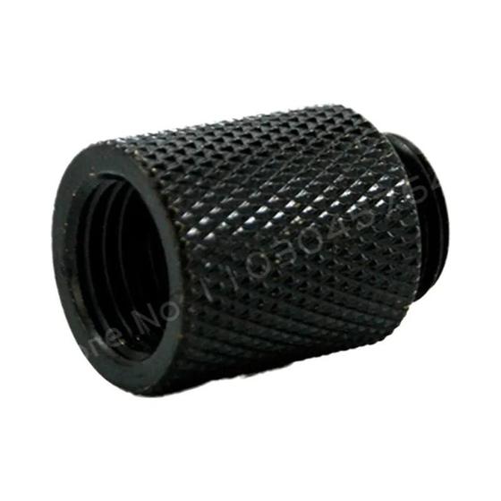 Imagem de Conector Extensor De Níquel Prata Preto Para Tubo Rígido 10mm-40mm M-F G1/4 Refrigeração a Água Para
