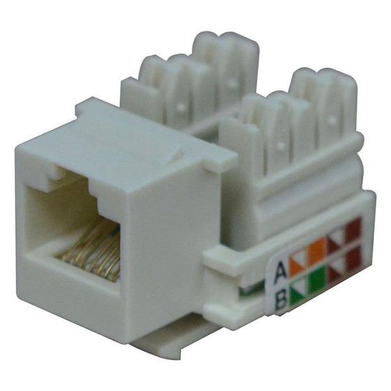 Imagem de Conector Femea Hikari RJ45 KEYSTONE CAT5E CJ 10