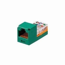 Imagem de Conector Fêmea Panduit CJ588GRY RJ45 Cat5e Leadframe Green Caixa c/50 un