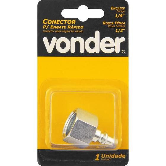 Imagem de Conector Femea Rosca 1/4x1/2" com 1 peça - Vonder