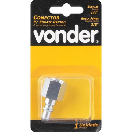 Imagem de Conector Femea Rosca 1/4x3/8" com 1 peça - Vonder