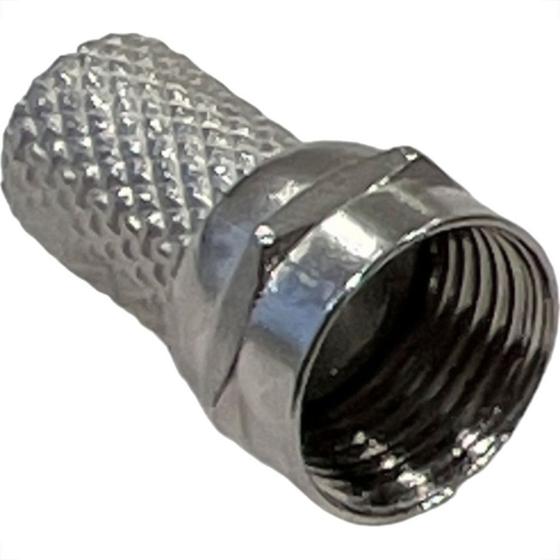 Imagem de Conector Fio Coaxial Interneed Com Rosca Rg-06 Pacote Com 100 Pecas