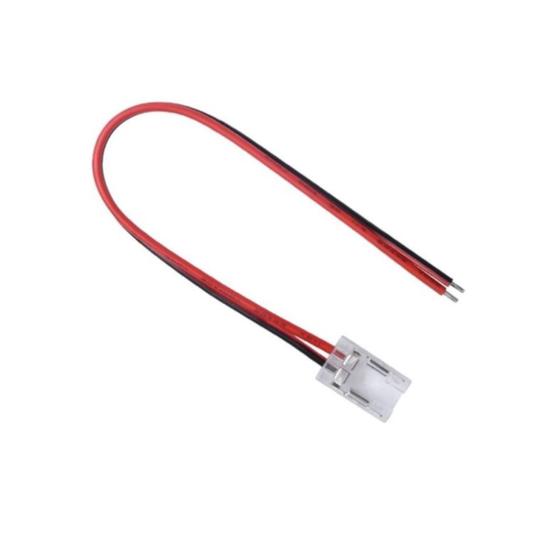 Imagem de Conector Fita Led COB 8mm 2 Vias 1 Terminal - 5 Unidades