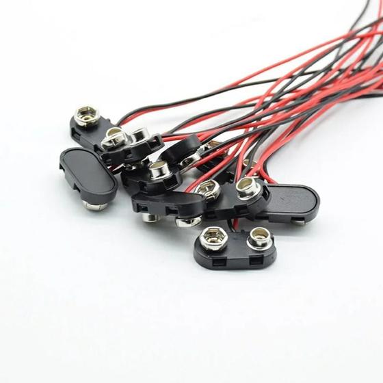 Imagem de Conector Flexível De Bateria 9v Kit Com 10 Unidades