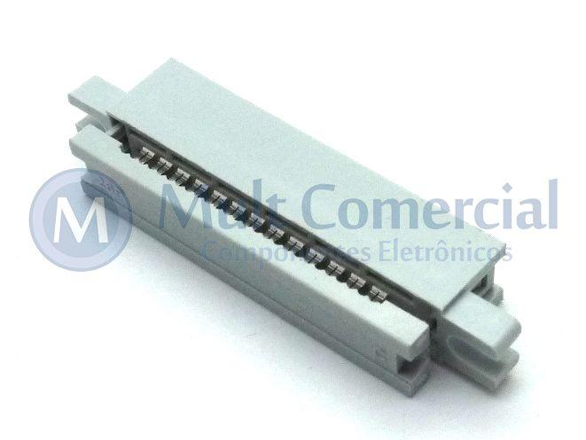 Imagem de Conector Header com Fixação para Flat Cable IDC - 26 Vias - DS1015-26MN2A