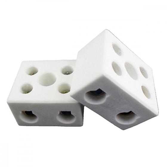 Imagem de Conector Interneed Porcelana 16Mm Bif ./ Kit Com 10 Unidades