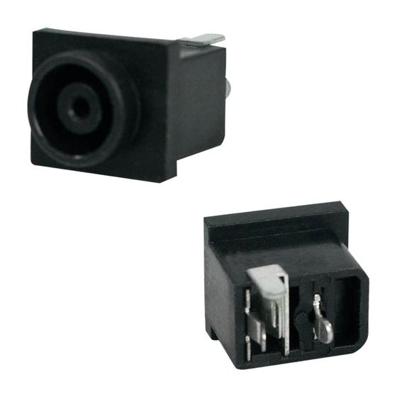 Imagem de Conector Jack Da Fonte 3 Pinos Power Tv Monitor