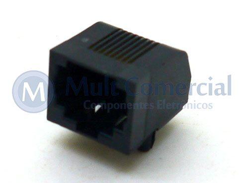 Imagem de Conector JACK RJ45 DS-1134-04-S80BP 8P8C Com 08 Vias
