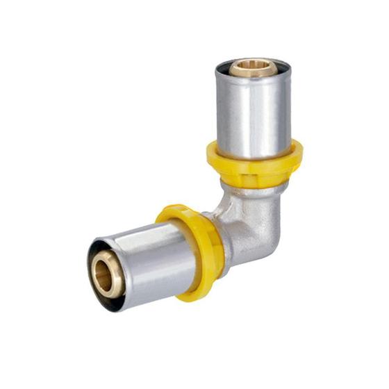 Imagem de Conector Joelho 90" 16mm Linha Gás Amanco - Amanco Wavin