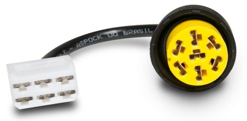 Imagem de Conector Lanterna Carreta Facchini Amarelo LE - Aspock