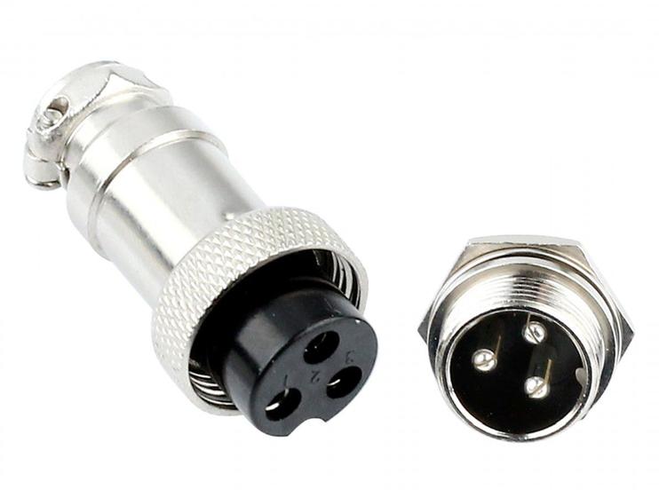 Imagem de Conector mike 3 vias m/f