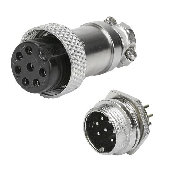 Imagem de Conector Mike Conjunto Femea / Macho 7 vias