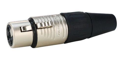 Imagem de Conector Neutrik Rean Rc3f Xlr Femea 3 Pólos Cabo/linha Nfe