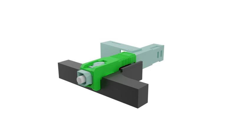 Imagem de Conector optico com trava e click APC 3 posicoes  caixa com 100 uni